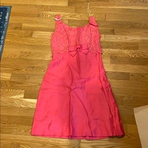 Vintage pink bow dress